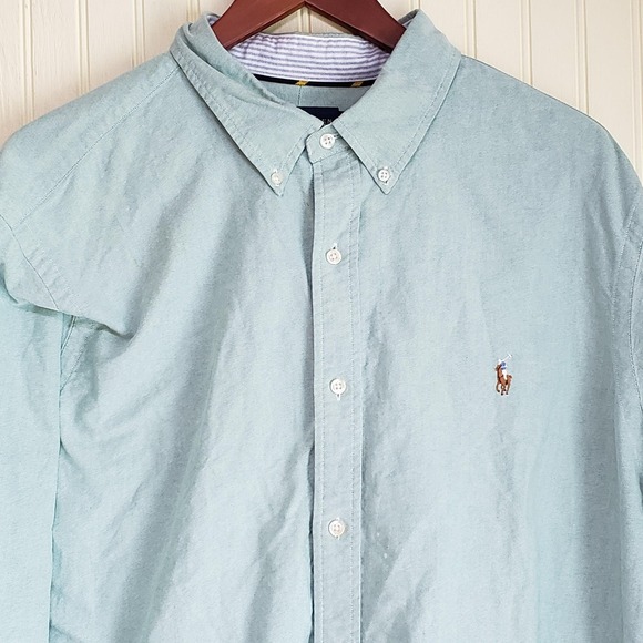 Ralph Lauren Other - Ralph Lauren Shirt Mens 2XL Green Long Sleeve Button Down Classic Fit Casual